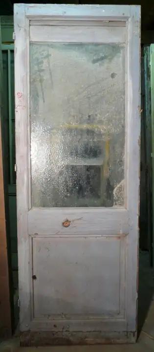 Porte de communication vitrée en bois
