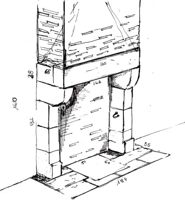 Cheminée à corbeaux rustique