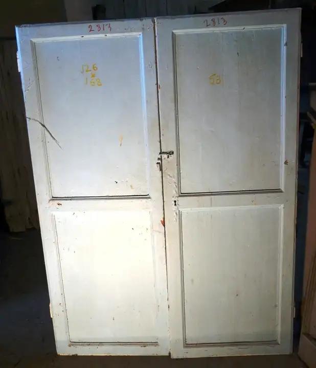 Porte de communication double en bois