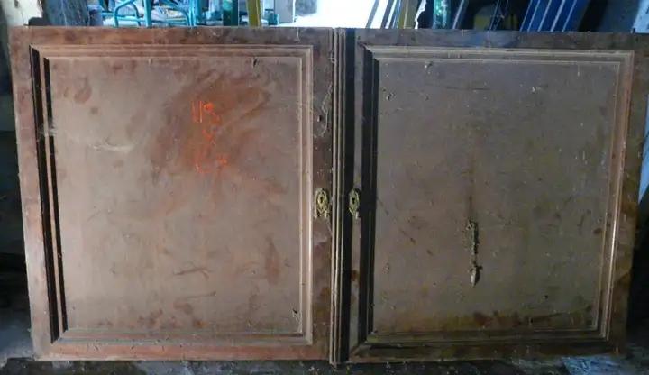 Paire de portes en accajou