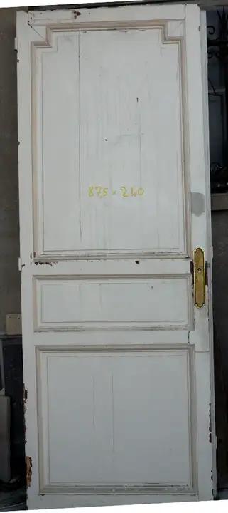 Double porte pleines anciennes, d'intérieur