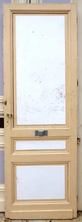 4 Portes pleines d'intérieur en sapin identiques anciennes