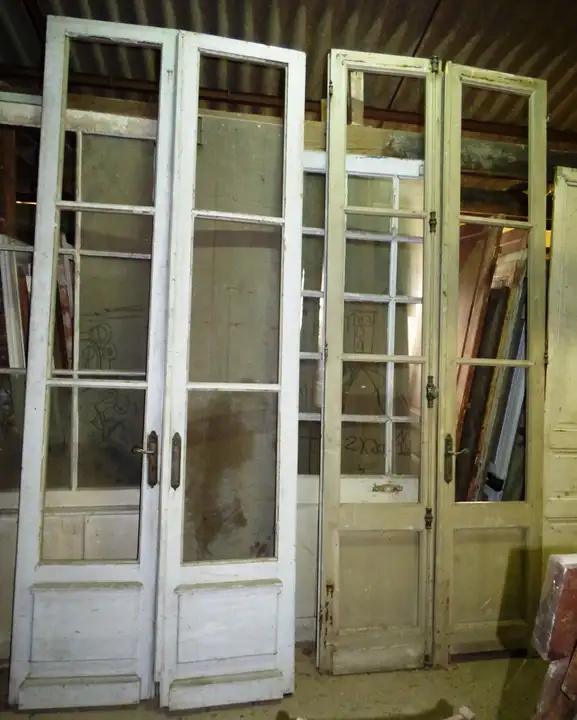 2 paires de portes vitrées