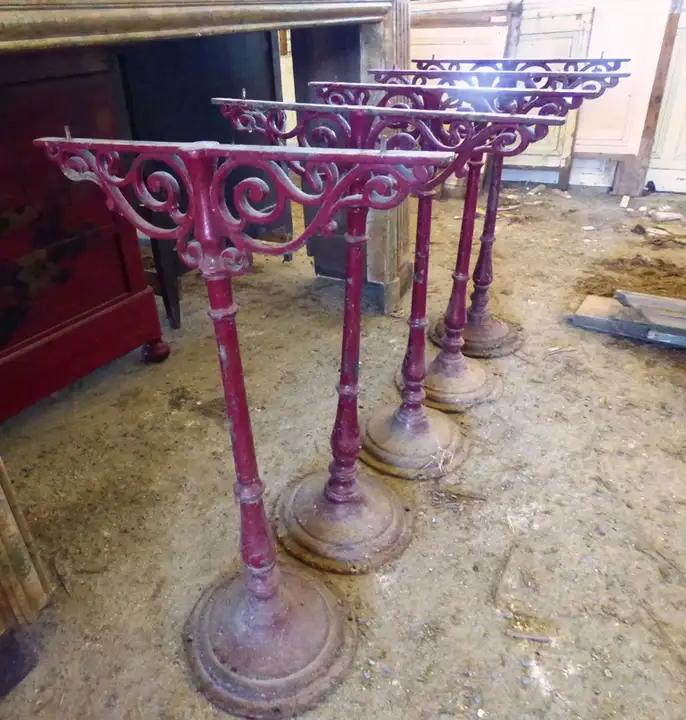 5 pieds de table de bistrot