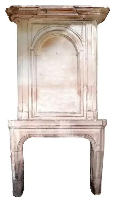 Petite cheminée à trumeau ancienne