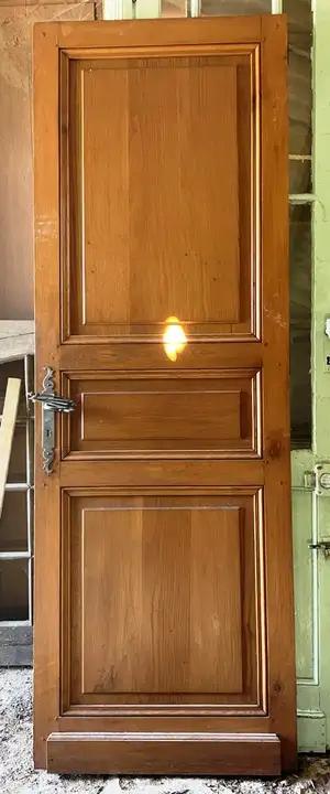Ancienne porte de communication pleine en chêne