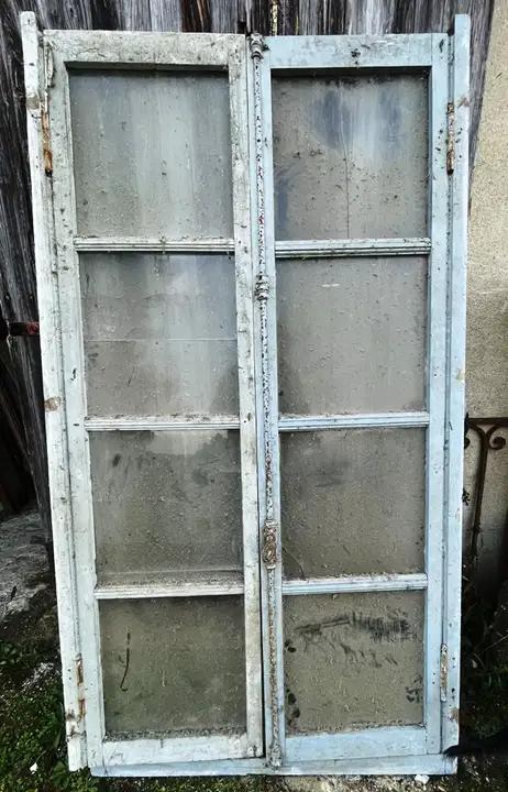 Fenetre ancienne vitrée de 8 carreaux