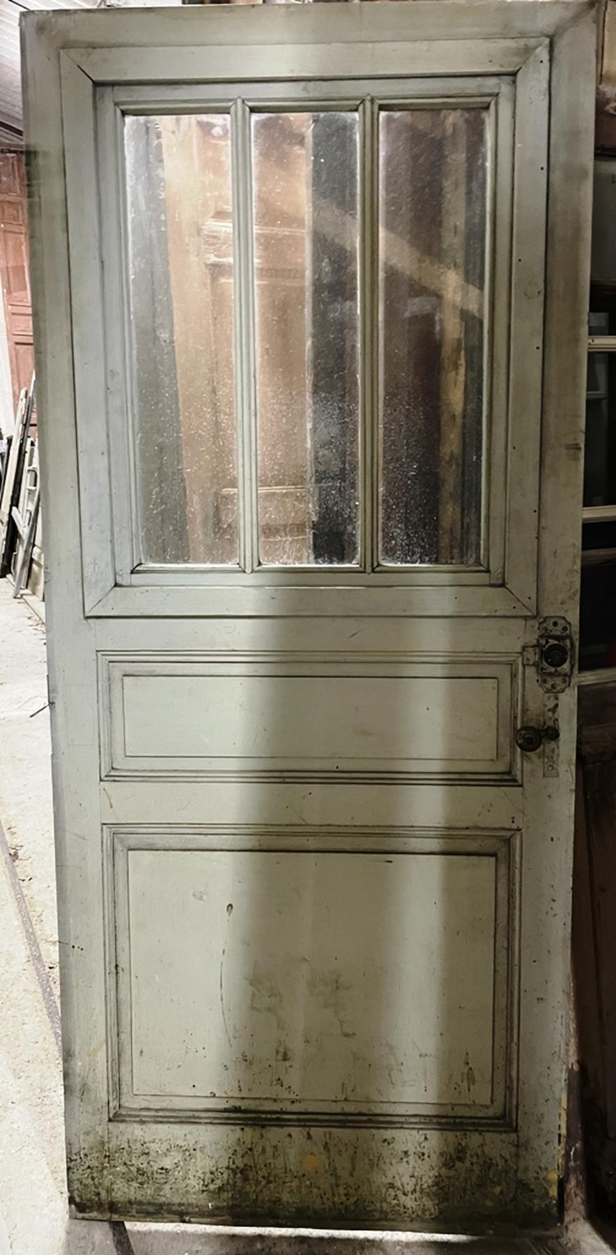 Porte vitrée ancienne